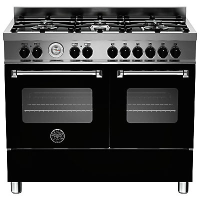 Bertazzoni Master Series Twin Dual Fuel Range Cooker Matt Black
